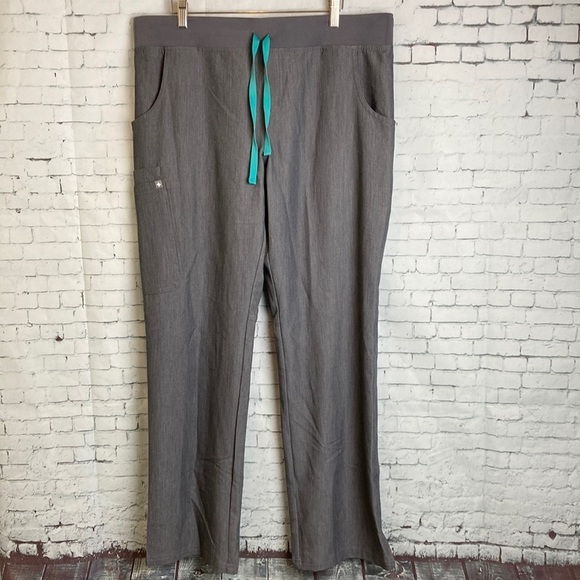 Figs Gray Straight Leg Pants - Picture 4 of 16